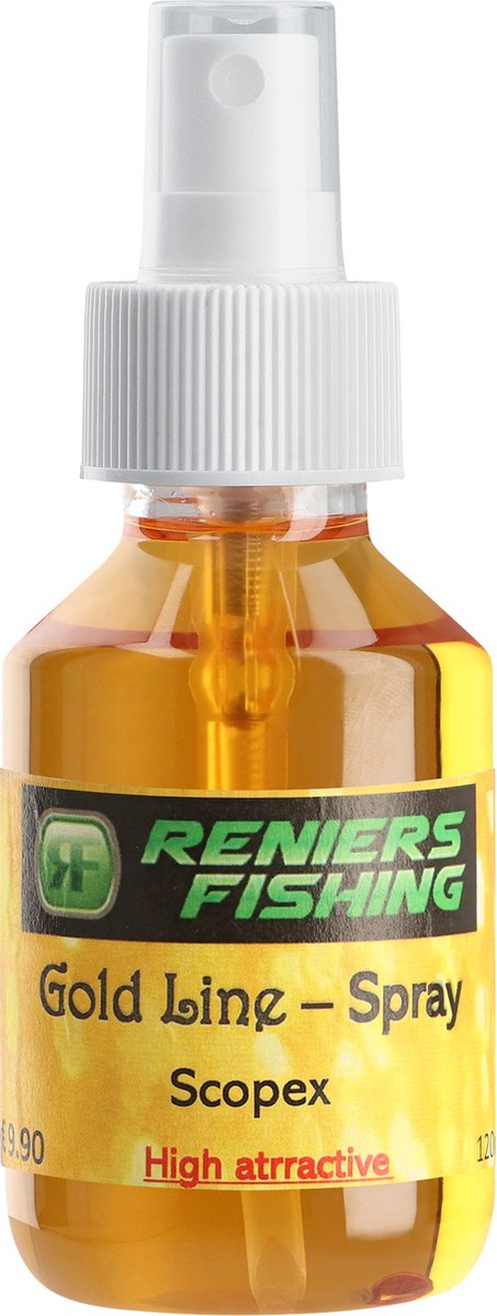 Reniers Fishing Gold Line Spray (100ml) - Smaak : Vanille
