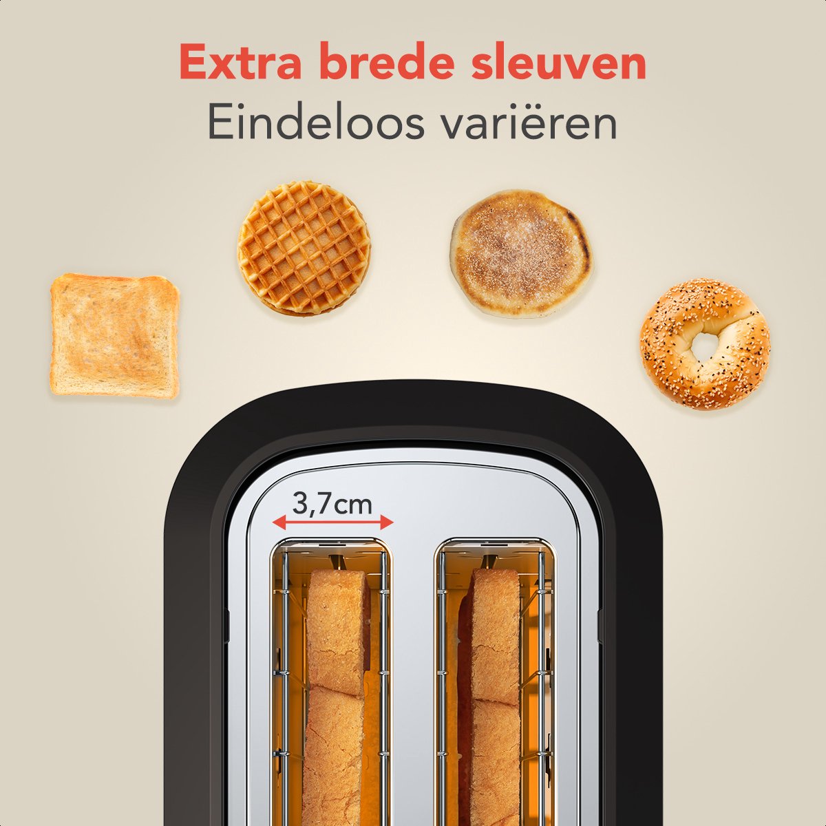 KitchenBrothers Broodrooster - BPA-vrij thumbnail 3