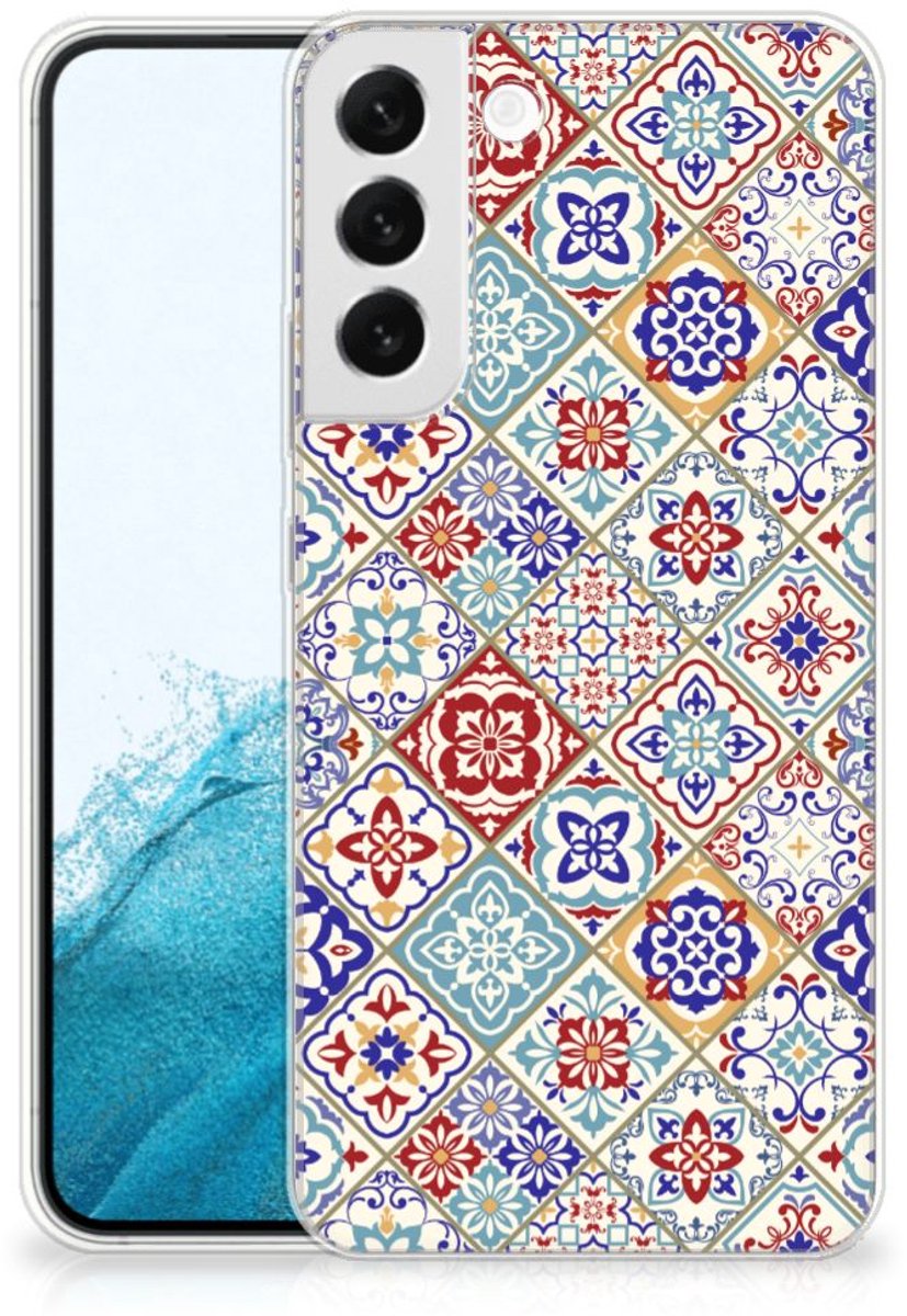 Samsung Galaxy S22 Plus TPU Siliconen Hoesje Tiles Color
