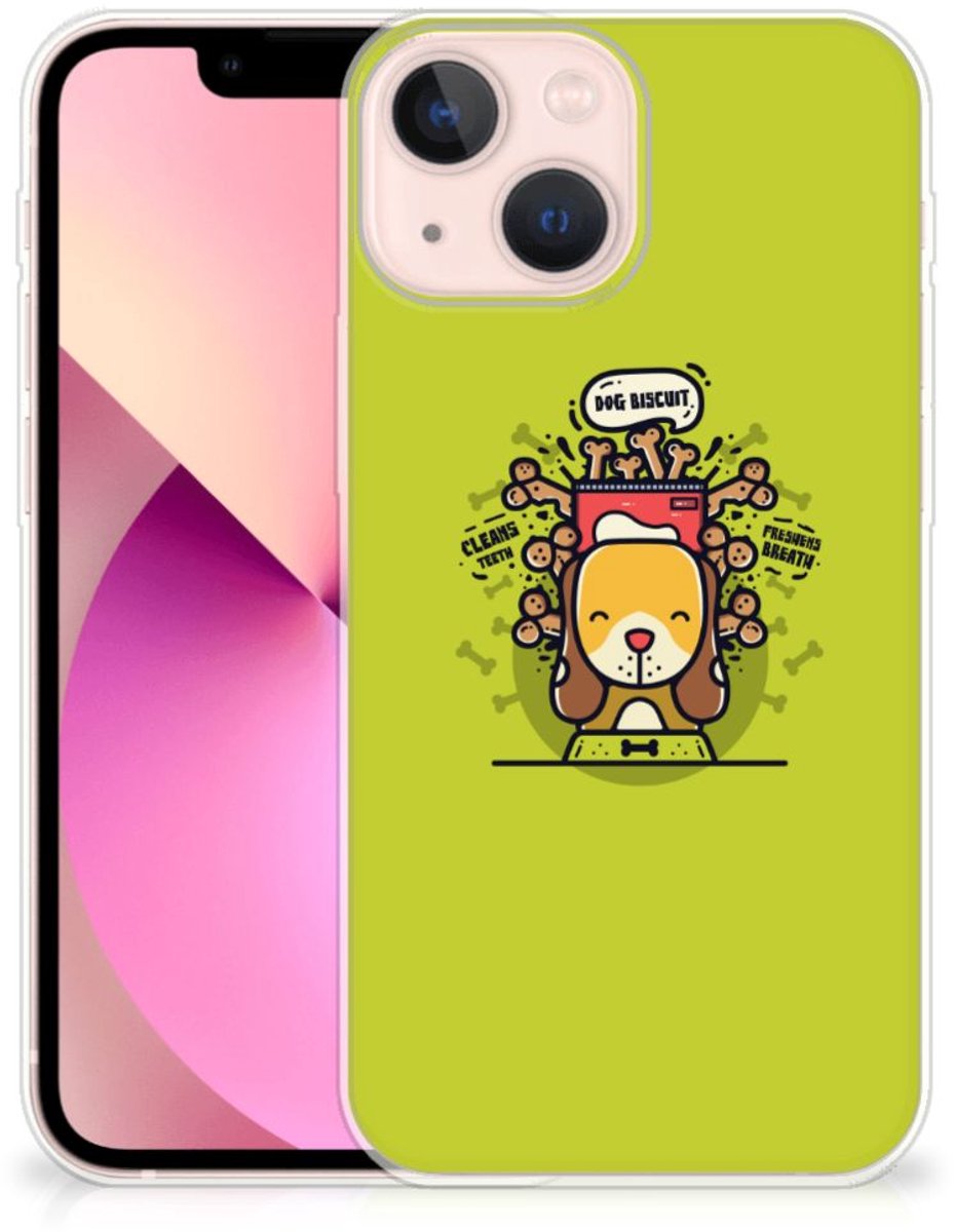 iPhone 13 mini Telefoonhoesje met Naam Doggy Biscuit