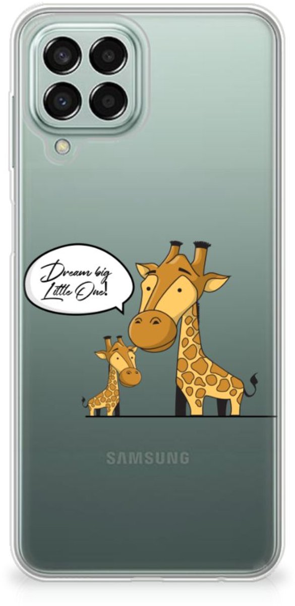 Samsung Galaxy M33 Telefoonhoesje met Naam Giraffe