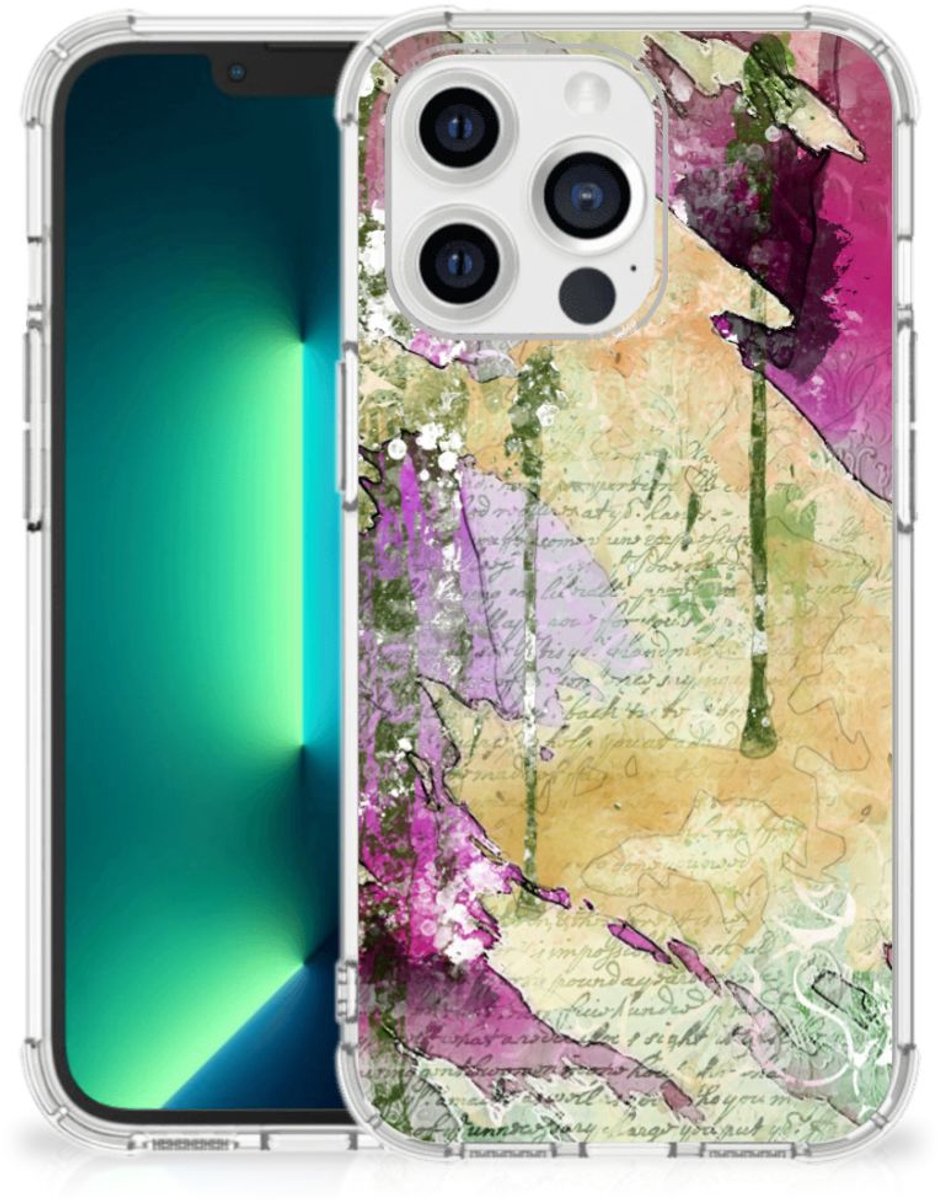 Back Cover iPhone 13 Pro Max Letter Painting