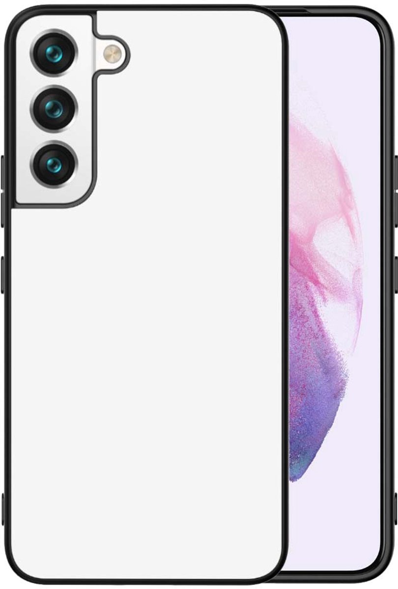 Back Cover Samsung Galaxy S22 Telefoon Hoesje Zwart/wit