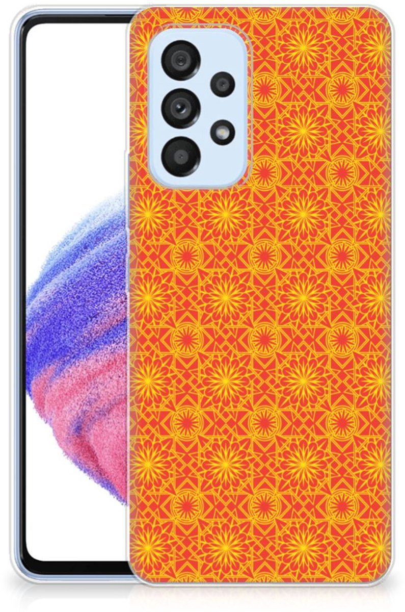 Samsung Galaxy A53 5G TPU bumper Batik Oranje