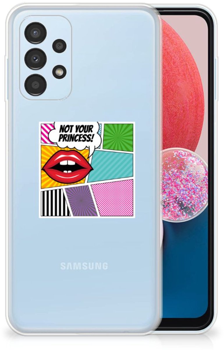 Samsung Galaxy A13 4G Silicone Back Cover Popart Princess