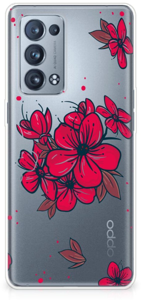OPPO Reno 6 Pro Plus 5G TPU Case Blossom Red