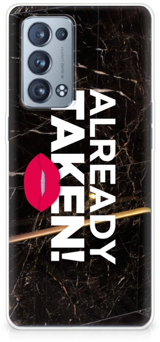OPPO Reno 6 Pro Plus 5G Siliconen hoesje met naam Already Taken Black