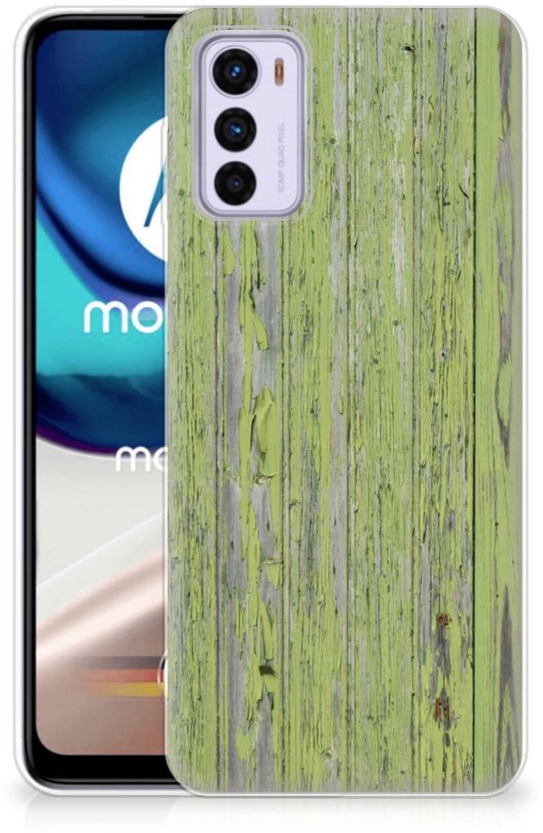 Motorola Moto G42 Bumper Hoesje Green Wood