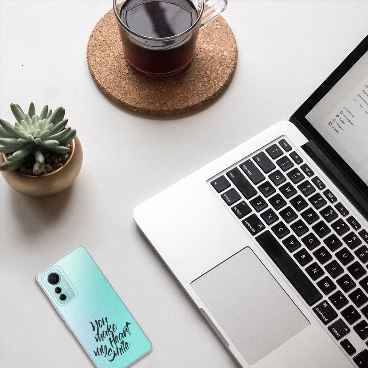 Xiaomi 12 Lite Siliconen hoesje met naam Heart Smile