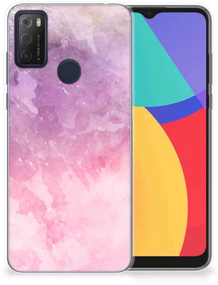 Hoesje maken Alcatel 1S (2021) Pink Purple Paint