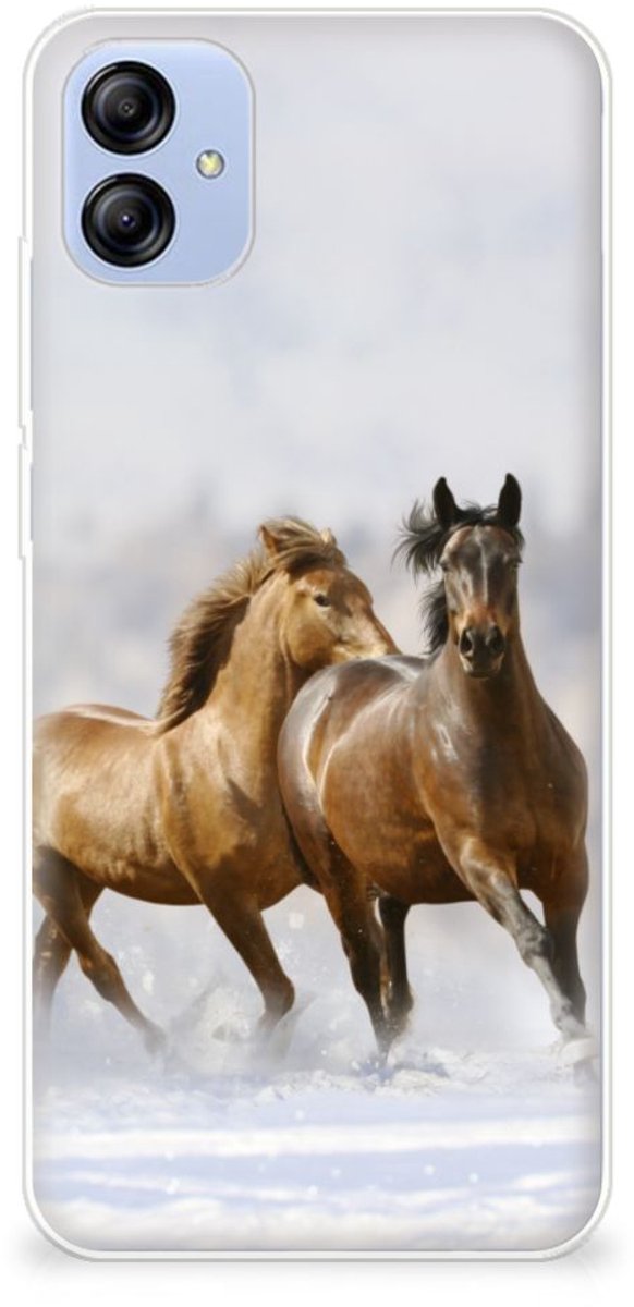 Samsung Galaxy A04e TPU Hoesje Paarden