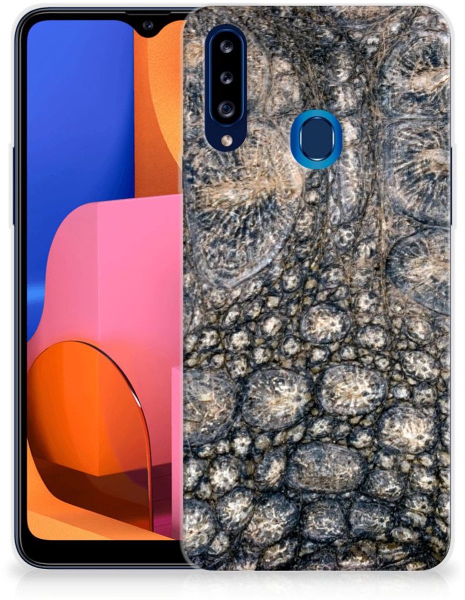 Samsung Galaxy A20s TPU Hoesje Krokodillenprint