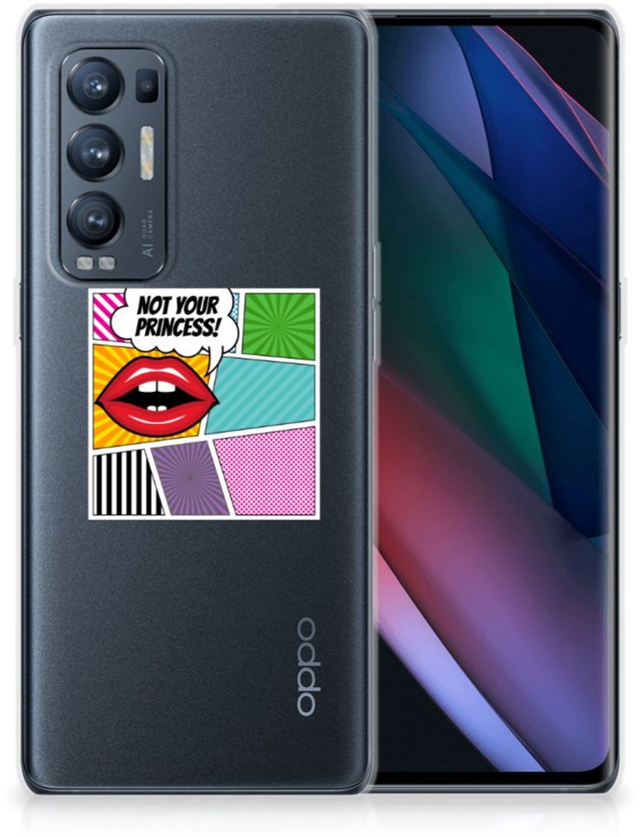 OPPO Find X3 Neo Silicone Back Cover Popart Princess