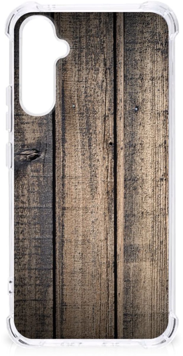 Samsung Galaxy A34 Stevig Telefoonhoesje Steigerhout