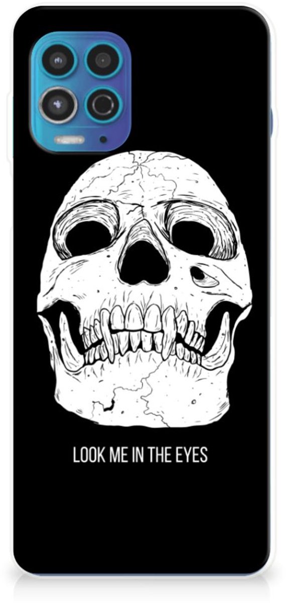 Silicone Back Case Motorola Moto G100 Skull Eyes