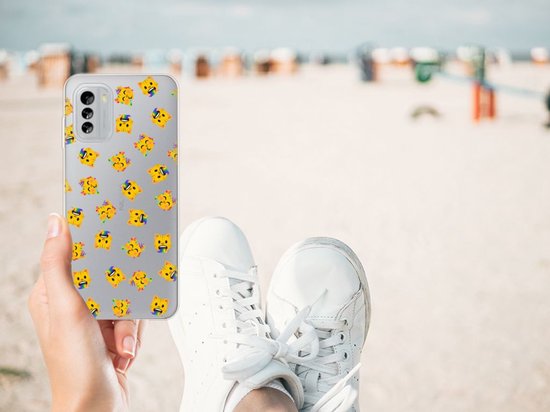 Bumper en TPU adapté au Nokia G60 Chats Emojis