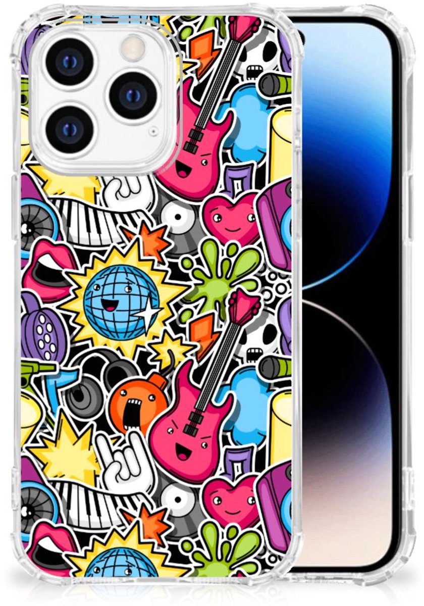 iPhone 14 Pro Anti Shock Bumper Case Punk Rock