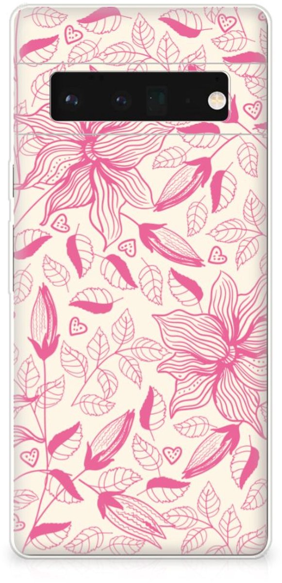 Google Pixel 6 Pro TPU Case Pink Flowers
