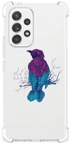 Backcase Coque en Siliconen Samsung Galaxy A53 5G Coque pour téléphone portable avec bord transparent Merel