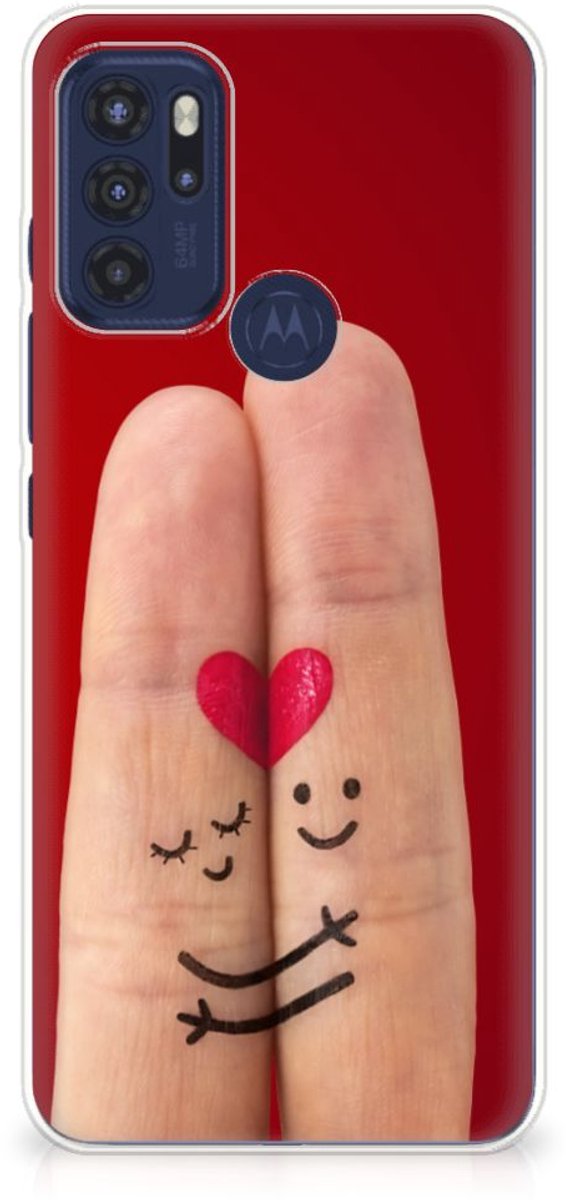 Motorola Moto G60s Silicone Back Cover Liefde - Origineel Romantisch Cadeau