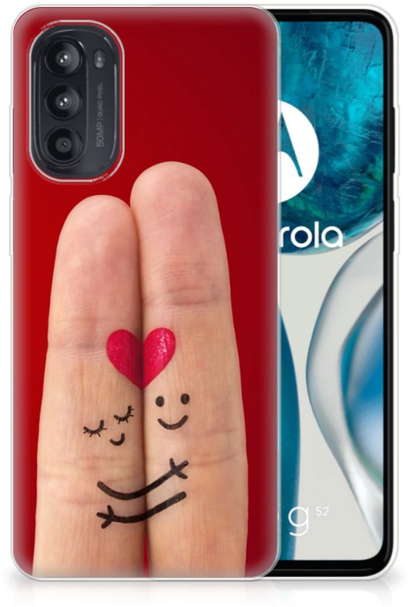 Motorola Moto G52/G82 Silicone Back Cover Liefde - Origineel Romantisch Cadeau