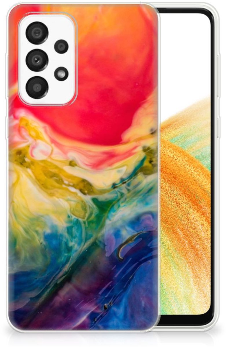 Hoesje maken Samsung Galaxy A33 5G Watercolor Dark