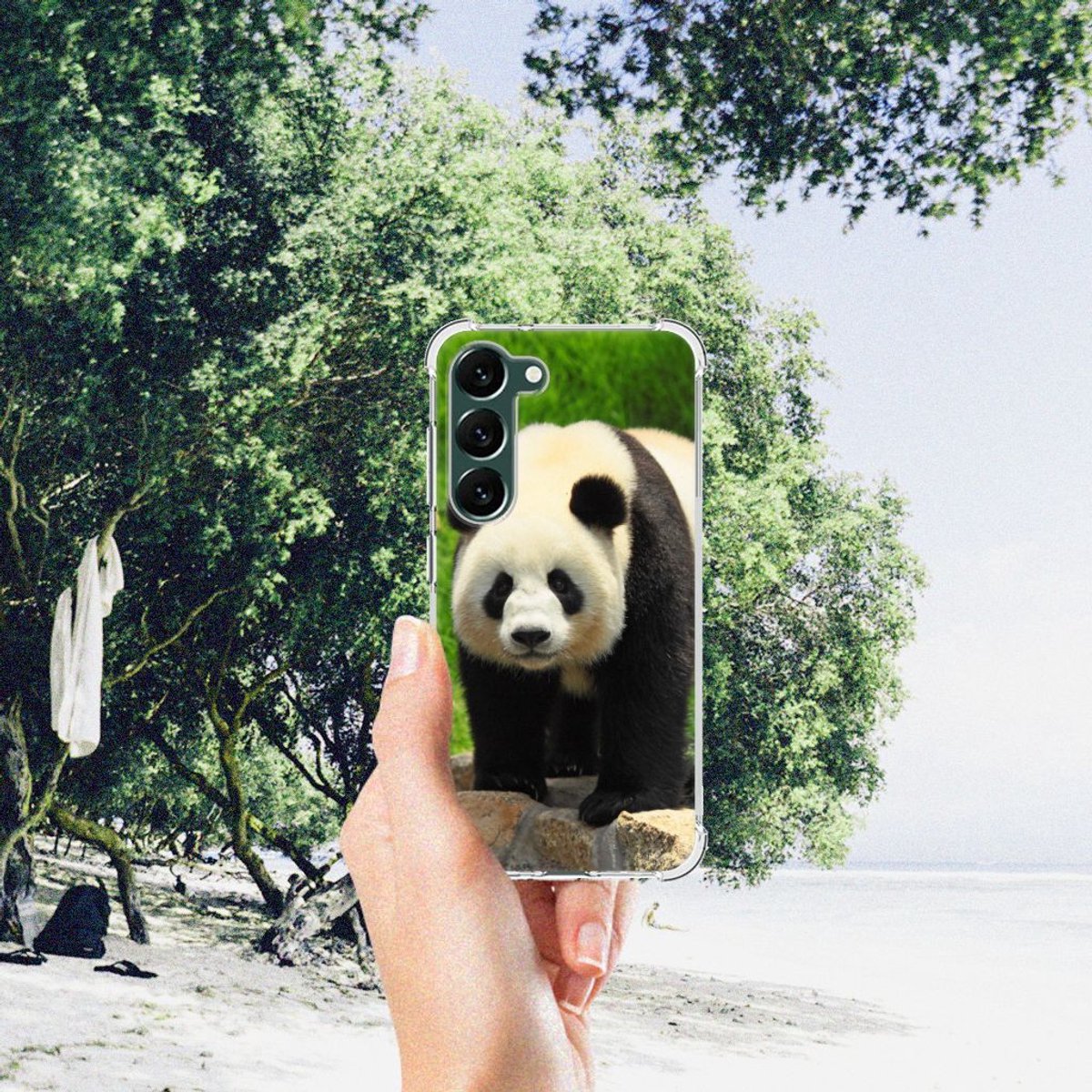 TPU Case Anti-Shock voor Samsung Galaxy S23 Plus Case Anti-shock Panda