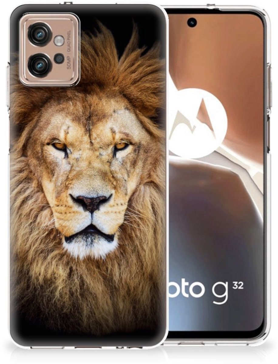 Motorola Moto G32 TPU Hoesje Leeuw