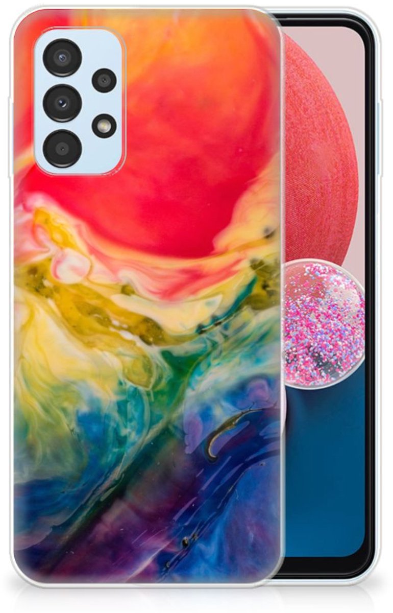 Hoesje maken Samsung Galaxy A13 4G Watercolor Dark