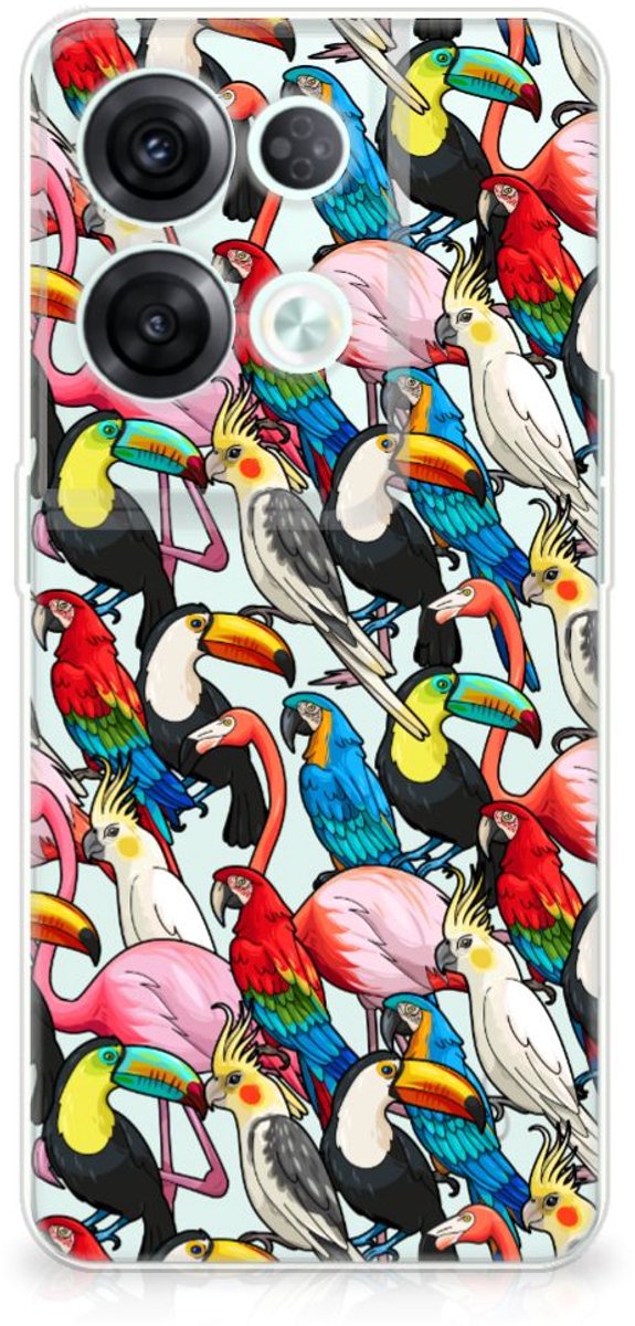 OPPO Reno8 Pro TPU Hoesje Birds
