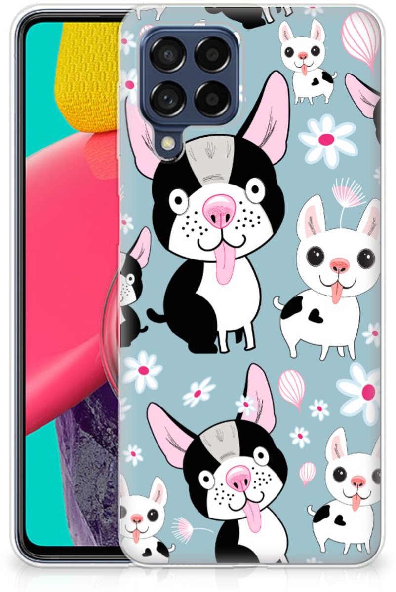 Samsung Galaxy M53 TPU Hoesje Hondjes