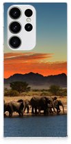 Samsung Galaxy S23 Ultra TPU Hoesje Olifanten