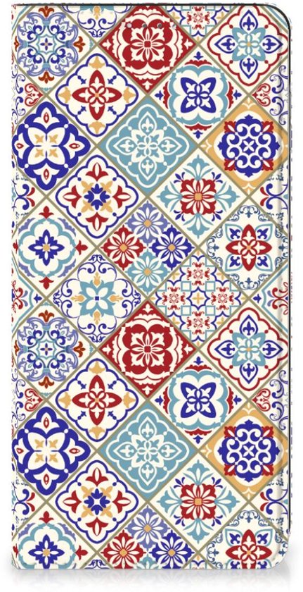 Etui pour téléphone portable OPPO A17 Book Case avec photo carrelages Color