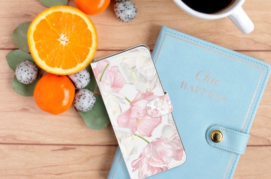 Coque Téléphone OPPO A58 4G PU Premium Housse pour Belles Fleurs Cadeau d'anniversaire Petite Amie