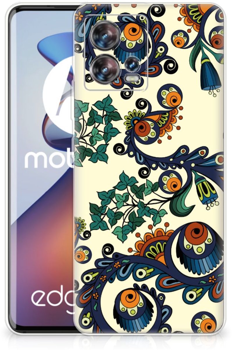 Siliconen Hoesje Motorola Edge 30 Fusion Barok Flower