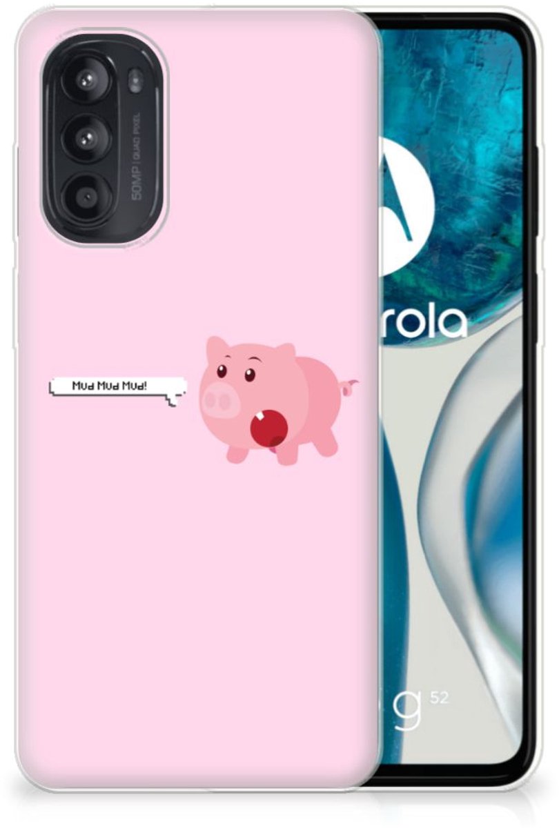 Motorola Moto G52/G82 Telefoonhoesje met Naam Pig Mud