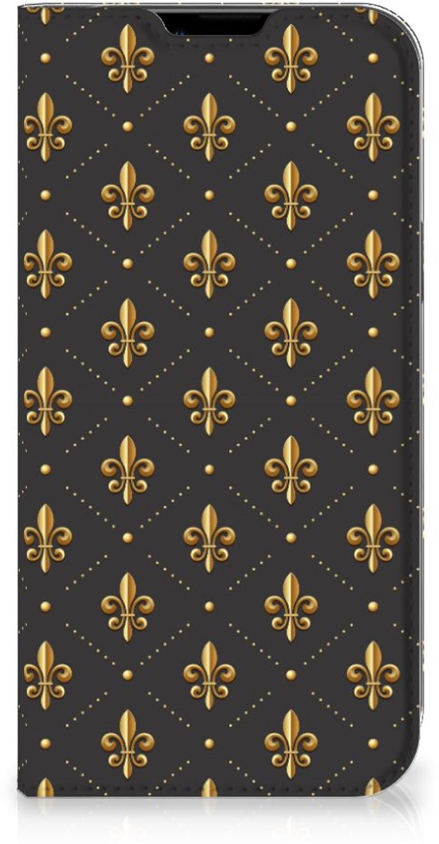 Apple iPhone 14 Plus Hoesje met Magneet Franse Lelie