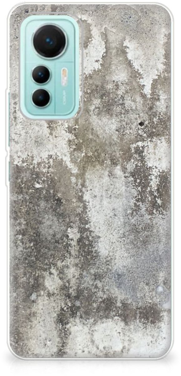 Xiaomi 12 Lite TPU Siliconen Hoesje Beton Print