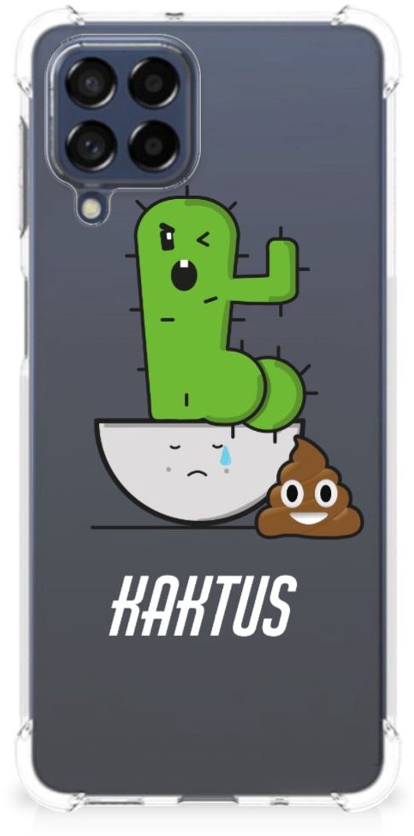 Samsung Galaxy M53 Stevig Bumper Hoesje Cactus Poo