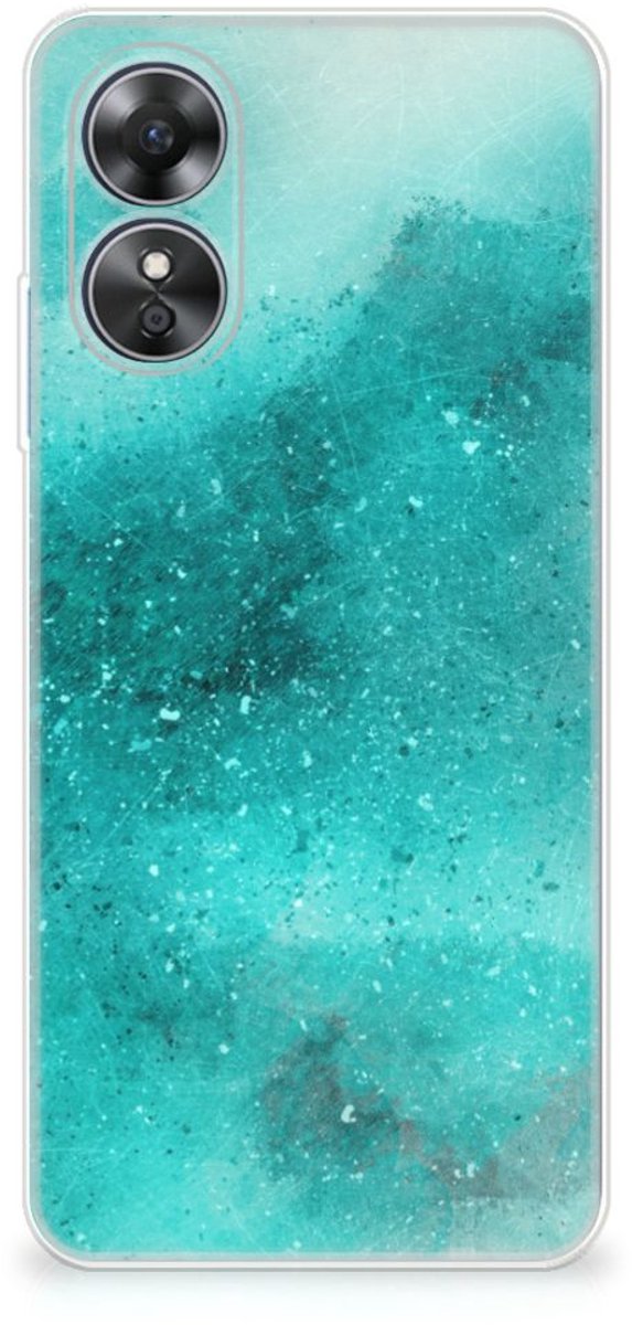 Hoesje maken OPPO A17 Painting Blue