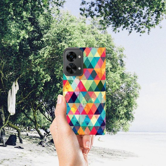 Coque de téléphone portable OnePlus Nord 2T Coque de téléphone avec photo à carreaux