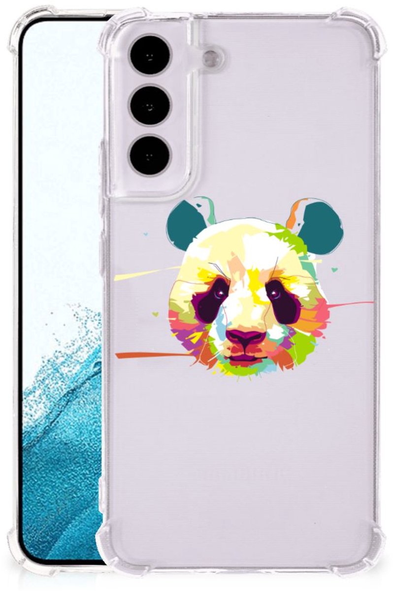 Samsung Galaxy S22 Stevig Bumper Hoesje Panda Color