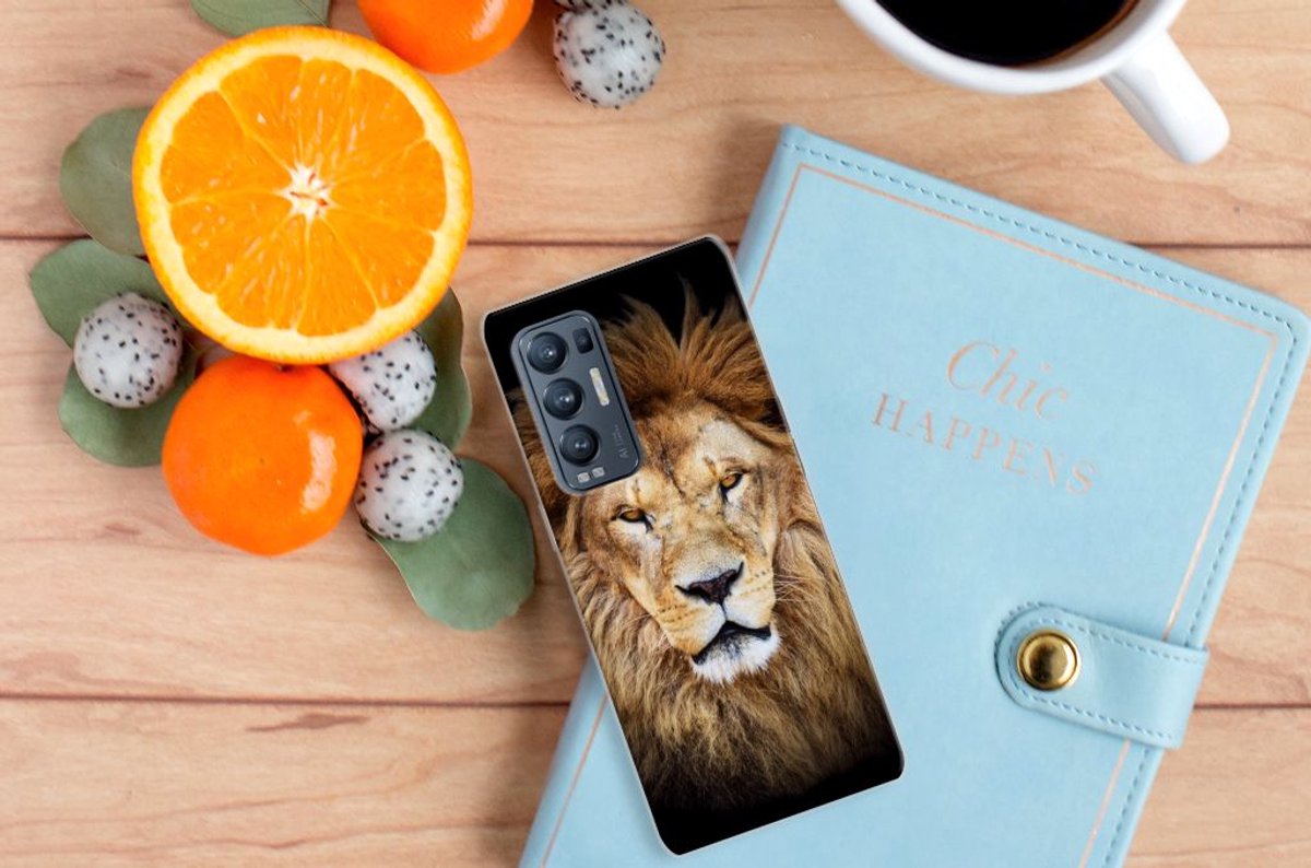 OPPO Find X3 Neo TPU Hoesje Leeuw