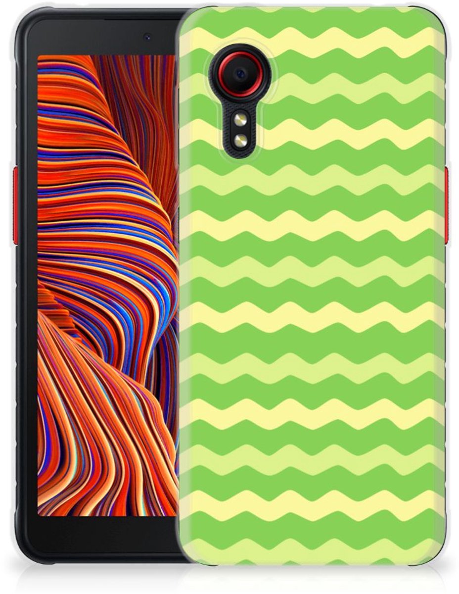 Samsung Galaxy Xcover 5 TPU bumper Waves Green