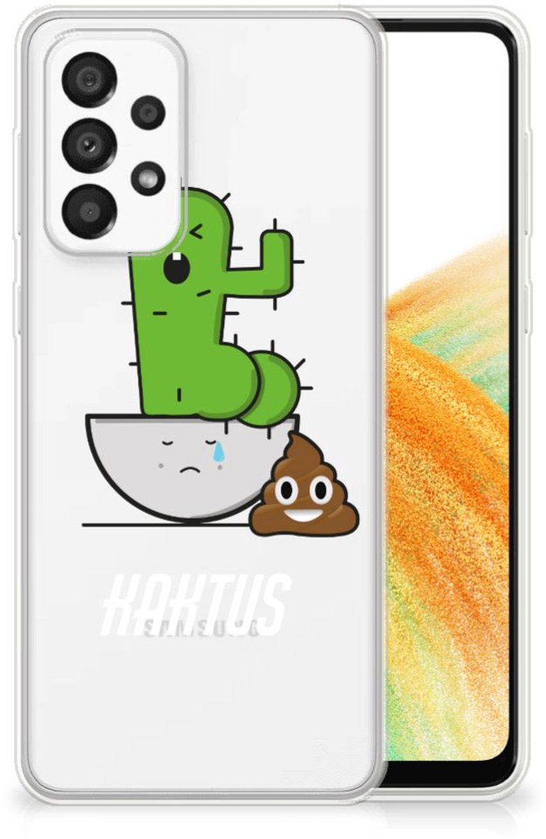 Samsung Galaxy A33 5G Telefoonhoesje met Naam Cactus Poo