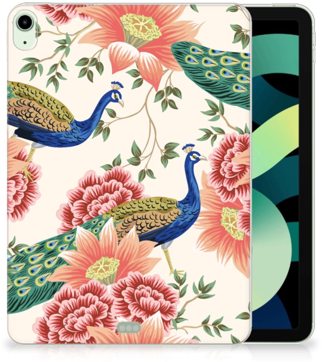 Back Case voor iPad Air (2020/2022) 10.9 inch Pink Peacock