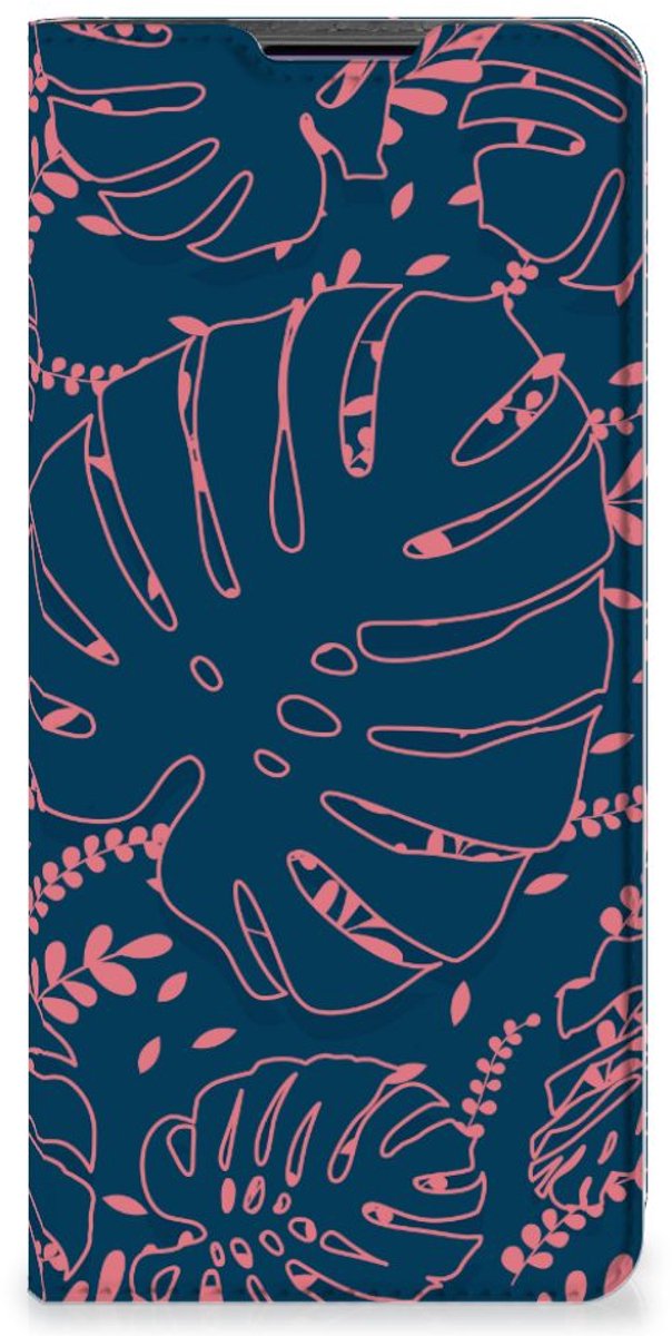 Standcase Hoesje voor Motorola Edge 30 Pro Smart Cover Palm Leaves