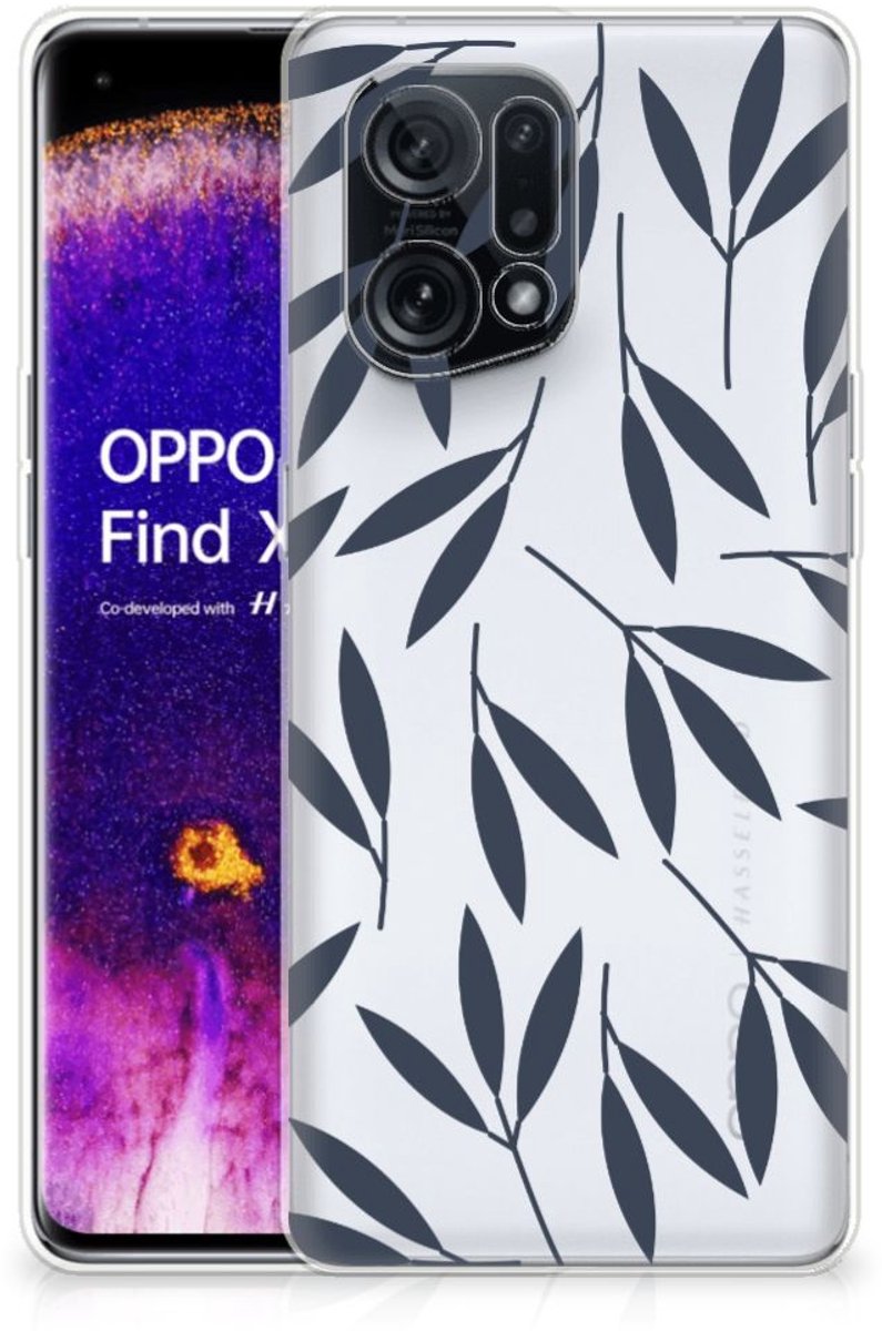 OPPO Find X5 TPU Case Leaves Blue