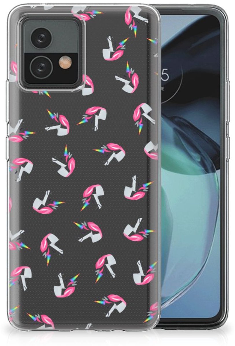 TPU bumper voor Motorola Moto G72 Unicorns