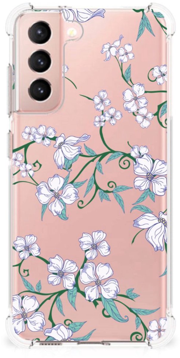 Samsung Galaxy S21 FE Uniek Case Blossom White